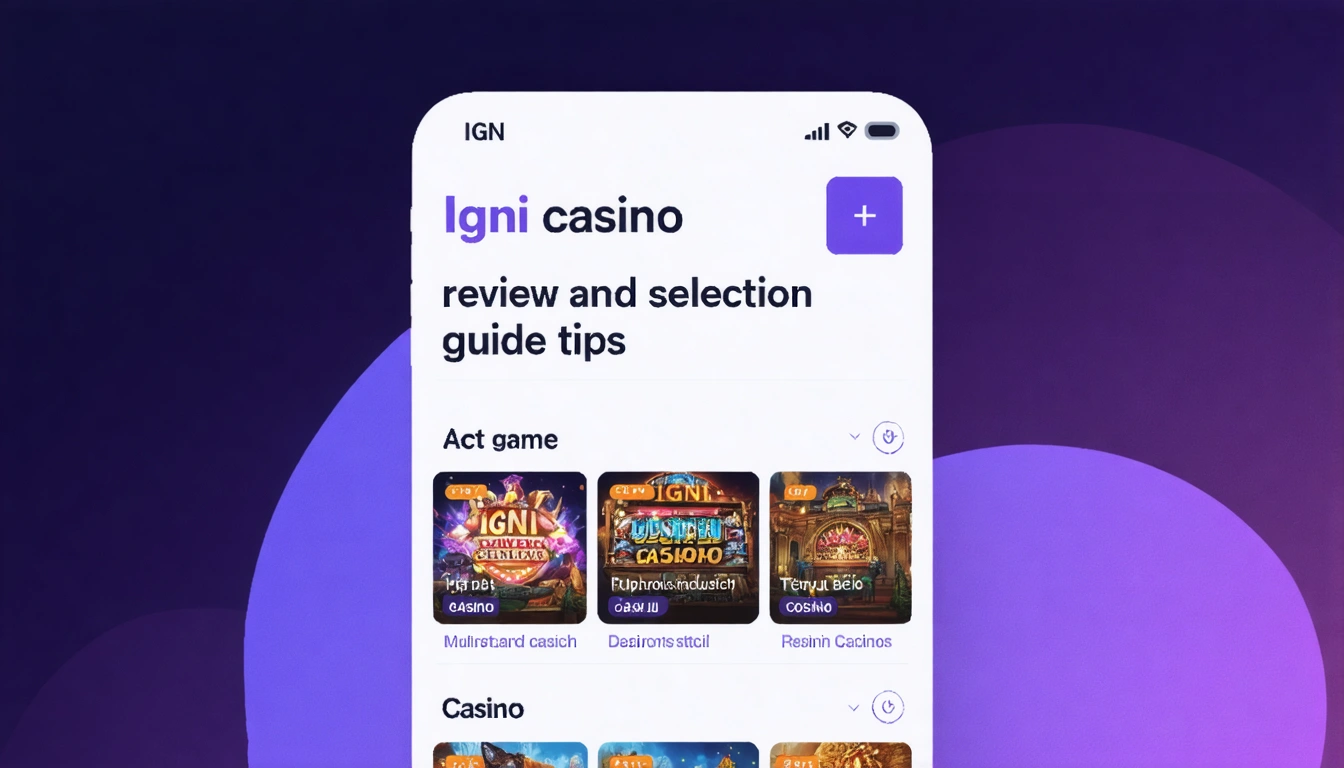 Igni casino review and game selection guide tips